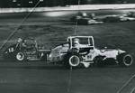 Zahn leads Wolfman out of turn four, Lubbock, 1972.